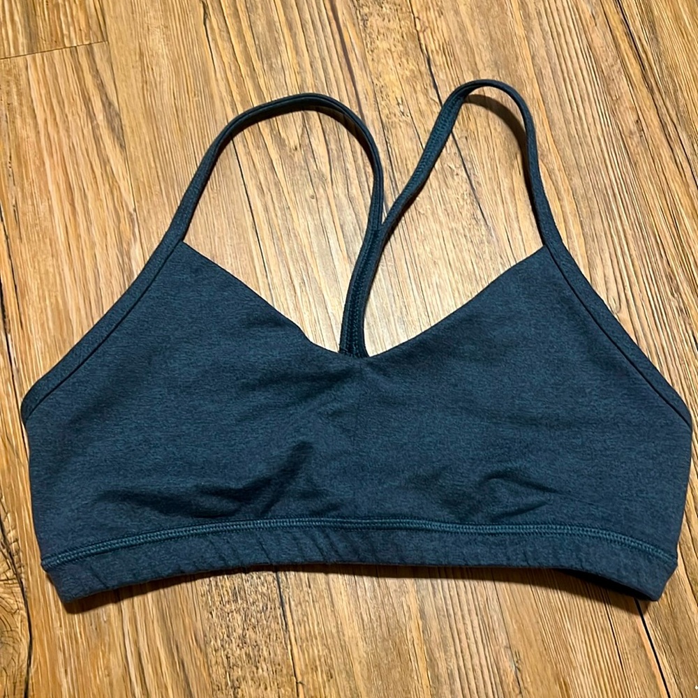 FLEO Reinette Sports Bra - Heathered Gray/blue Large